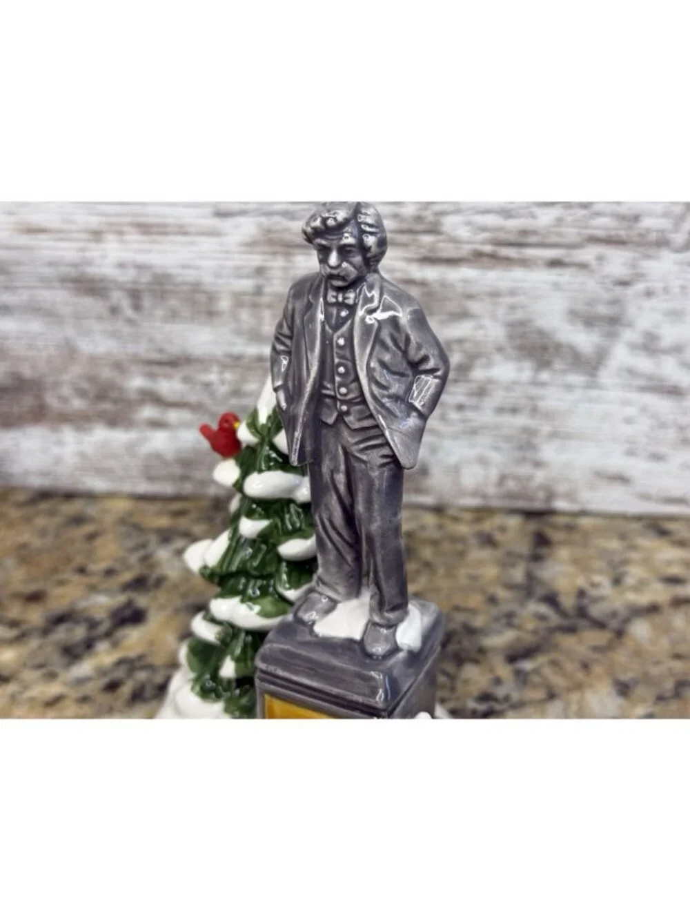 Department 56 The Original Snow Village Statue Of Mark Twain #5173-0